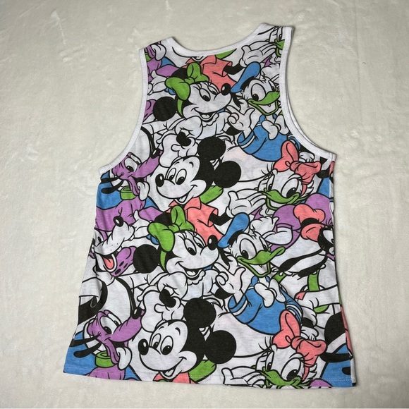 DISNEY Tank Mickey and Friends Lavender Pink Green Blue Size Small (3/5) - Picture 2 of 6